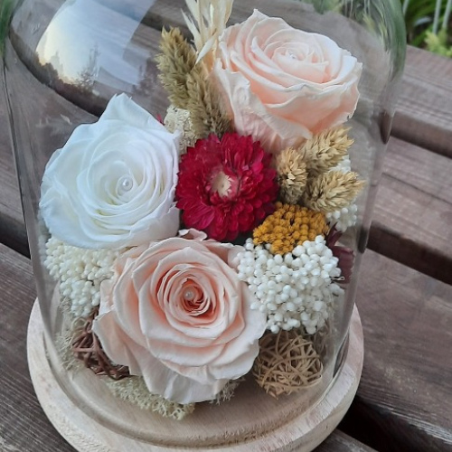 LA CLOCHE DE FLEURS STABILISEES